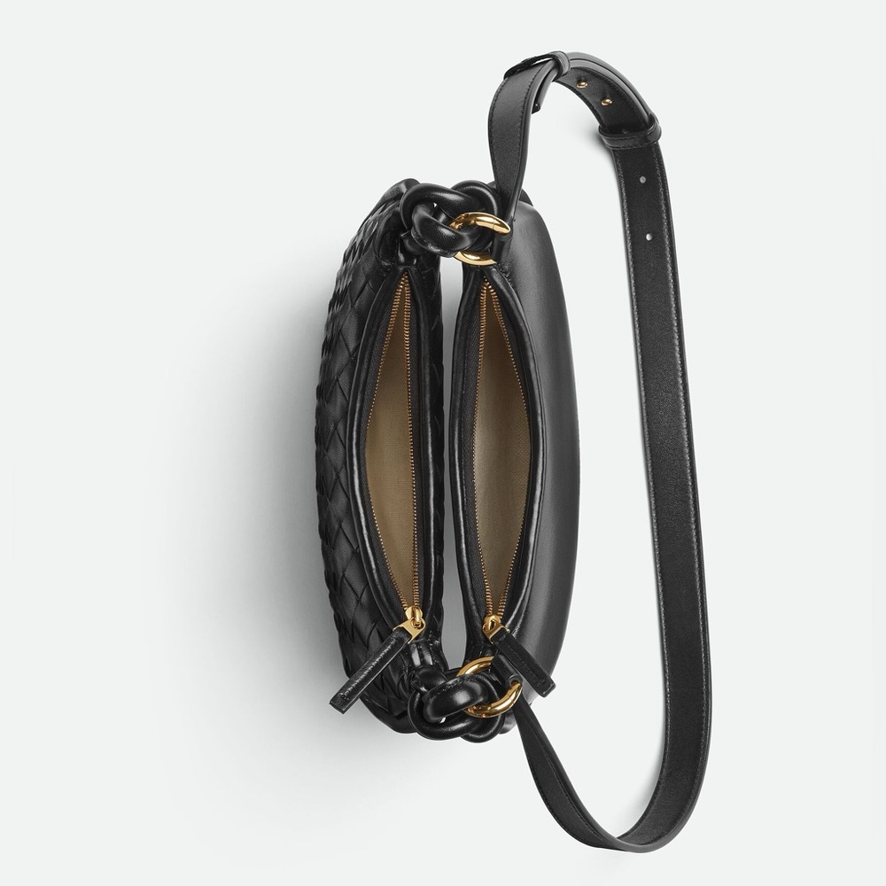 NWT Bottega Veneta Gemelli Messenger Shoulder Bag Black - Picture 4 of 13